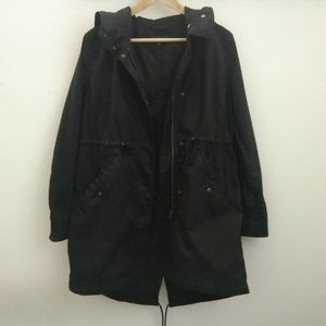Uniqlo Black Military Parka Anorak Jacket Small